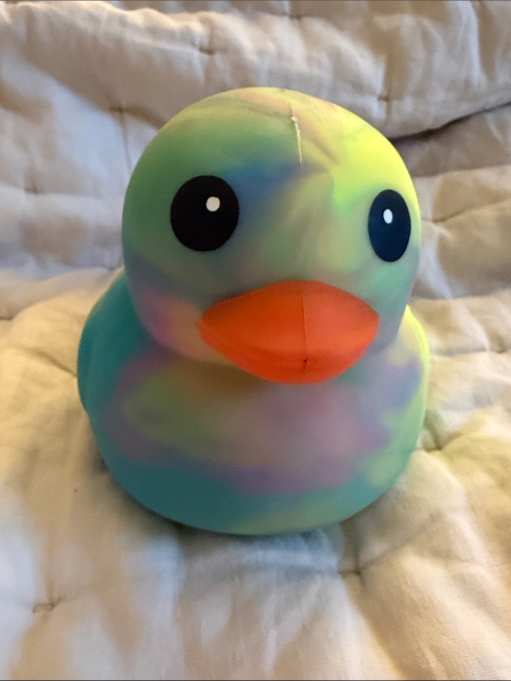Squeeezy Colorful Tie-Dye Squishy Duck